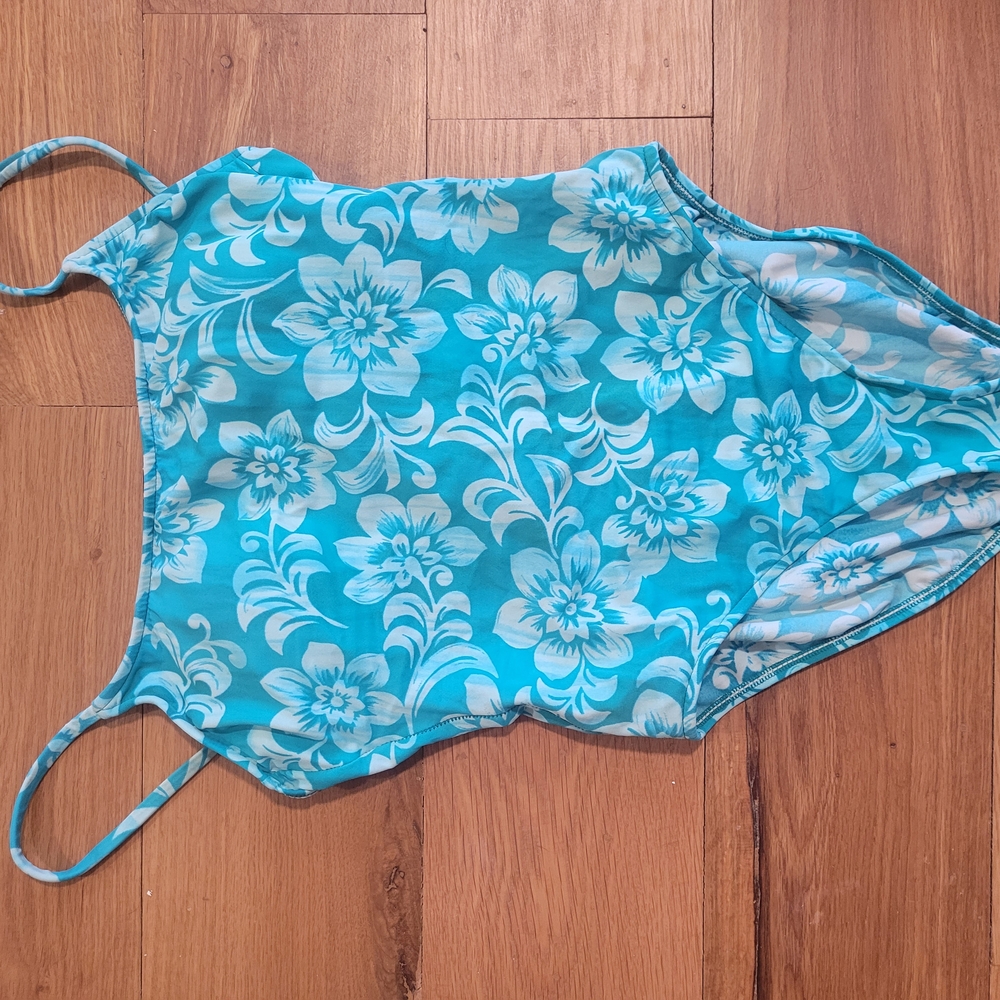 *Vintage* Hawaiian Blue One Piece